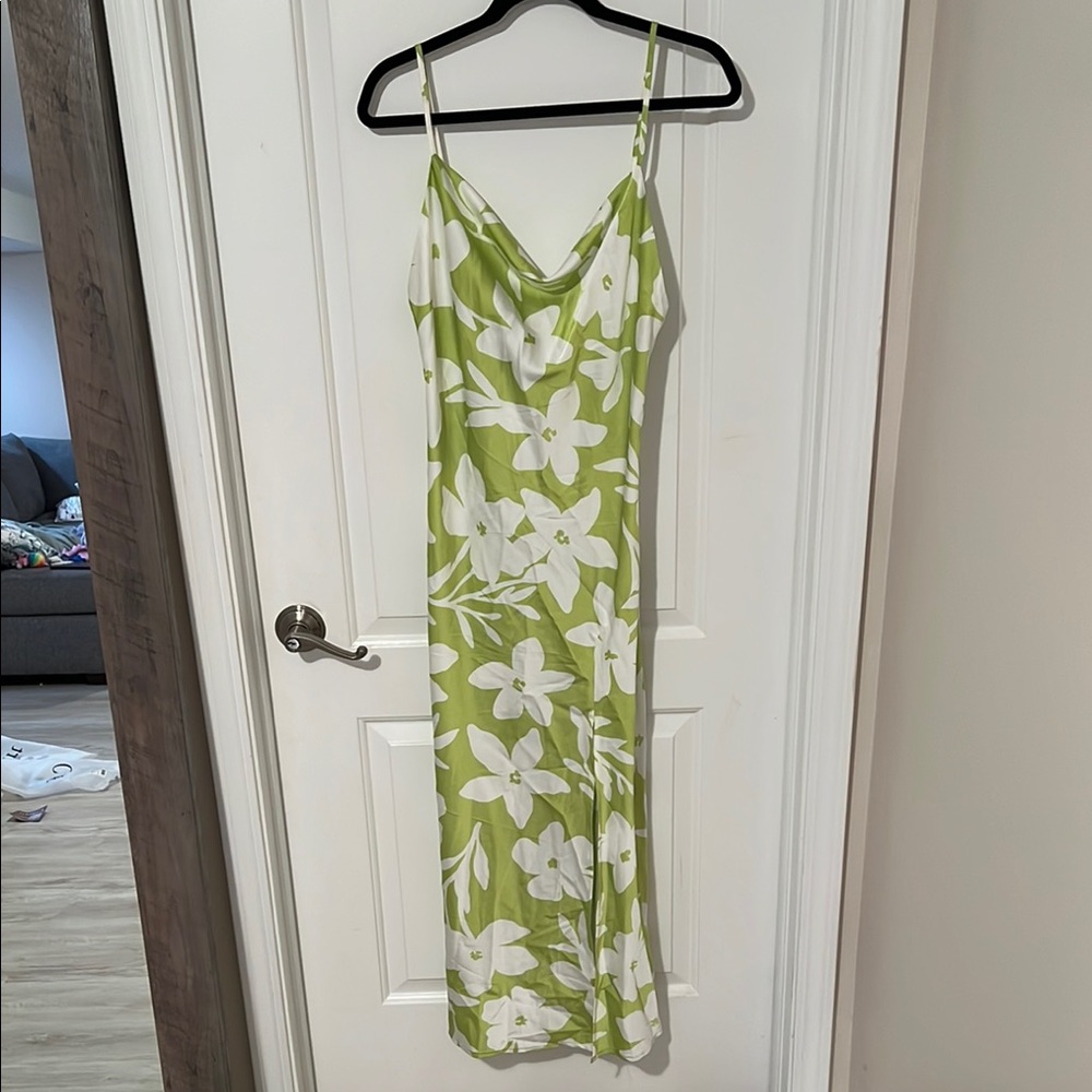 Derek Heart Green Floral Dress